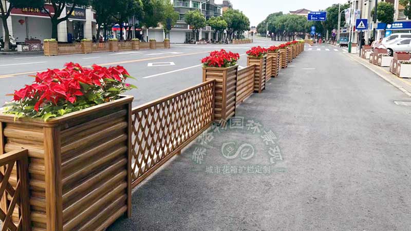 市政户外道路绿化铝合金材质花箱