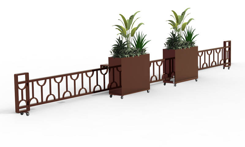 可移动伸缩花箱护栏的常见规格