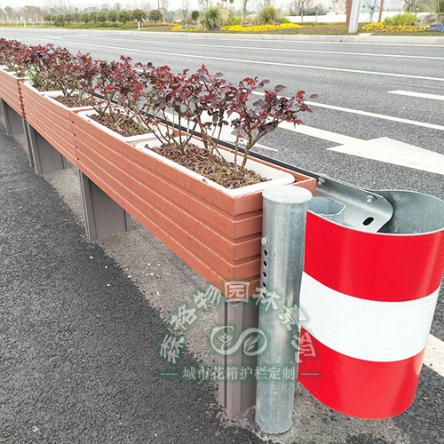 市政道路PVC花箱护栏