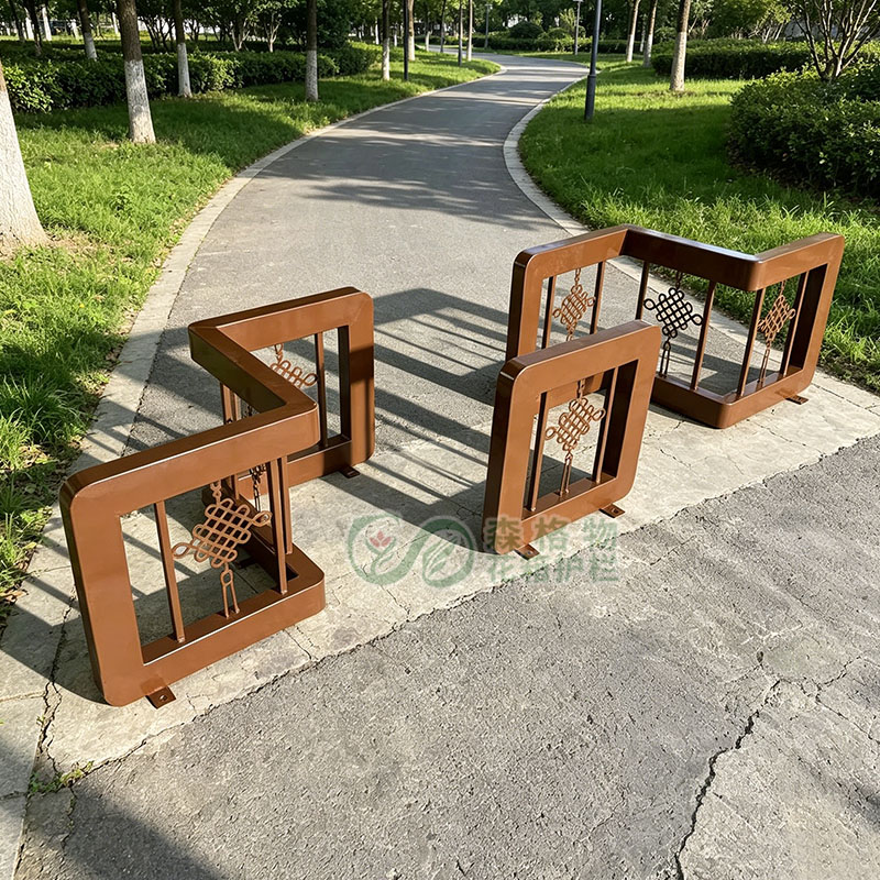 山东森格物中国结造型车挡护栏 