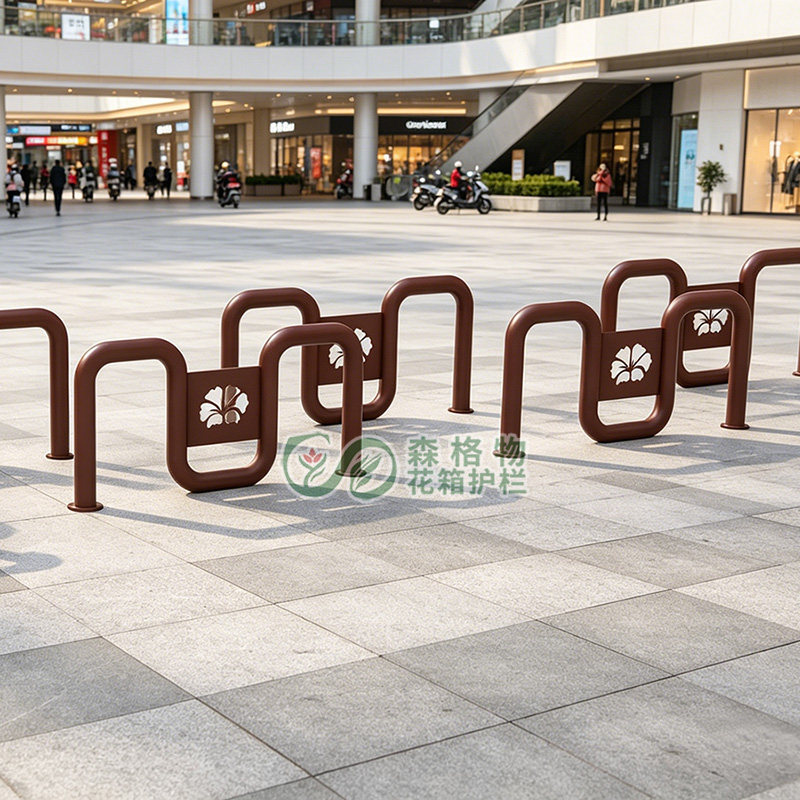 M型商业街广场车挡护栏