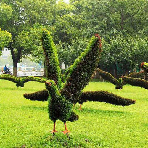 飞鸟绿雕景观立体花坛