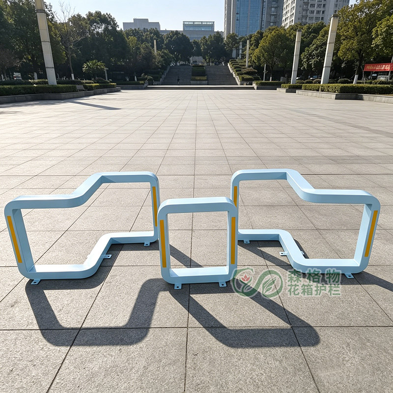 彩色喷塑出入口人车分流车挡