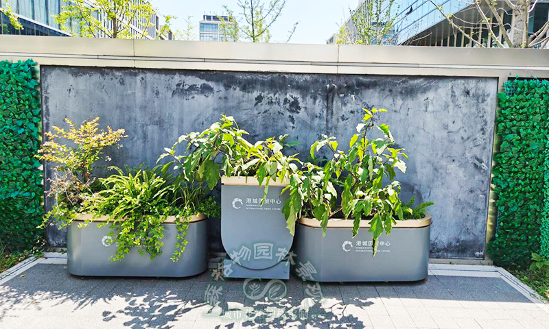 商务建筑户外绿化配套应用解析,组合景观花箱实景落地 商务建筑户外绿化配套应用解析,组合景观花箱实景落地