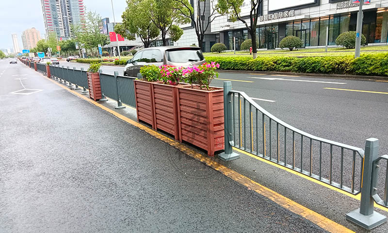 森格物景观花箱护栏厂家,商业街园区移动花箱护栏来图定制 森格物景观花箱护栏厂家,商业街园区移动花箱护栏来图定制